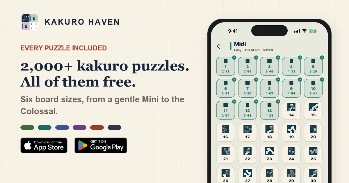 Kakuro Haven