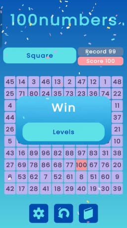 100numbers: pattern game